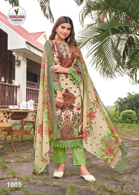 Vandana Mumtaz 1 Casual Wear Wholesale Dress Material Collection